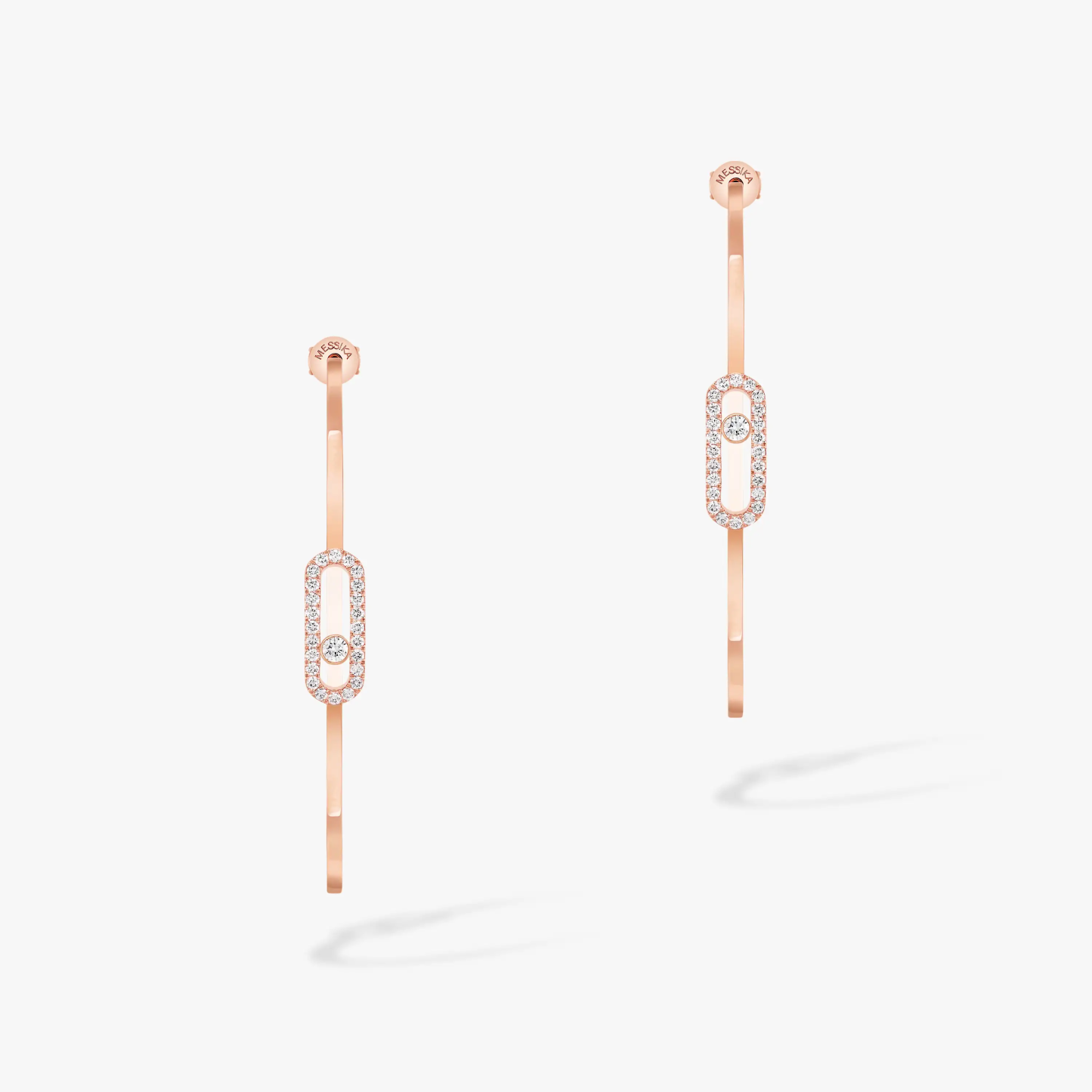 MOVE UNO circle earrings large size 2 colors available